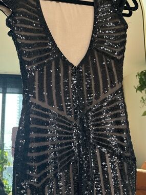 Dress the population Black Sequin party Dress